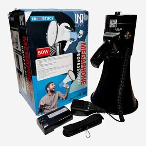 Professional 50W Megaphone Bluetooth USB Speaker Pro Bullhorn